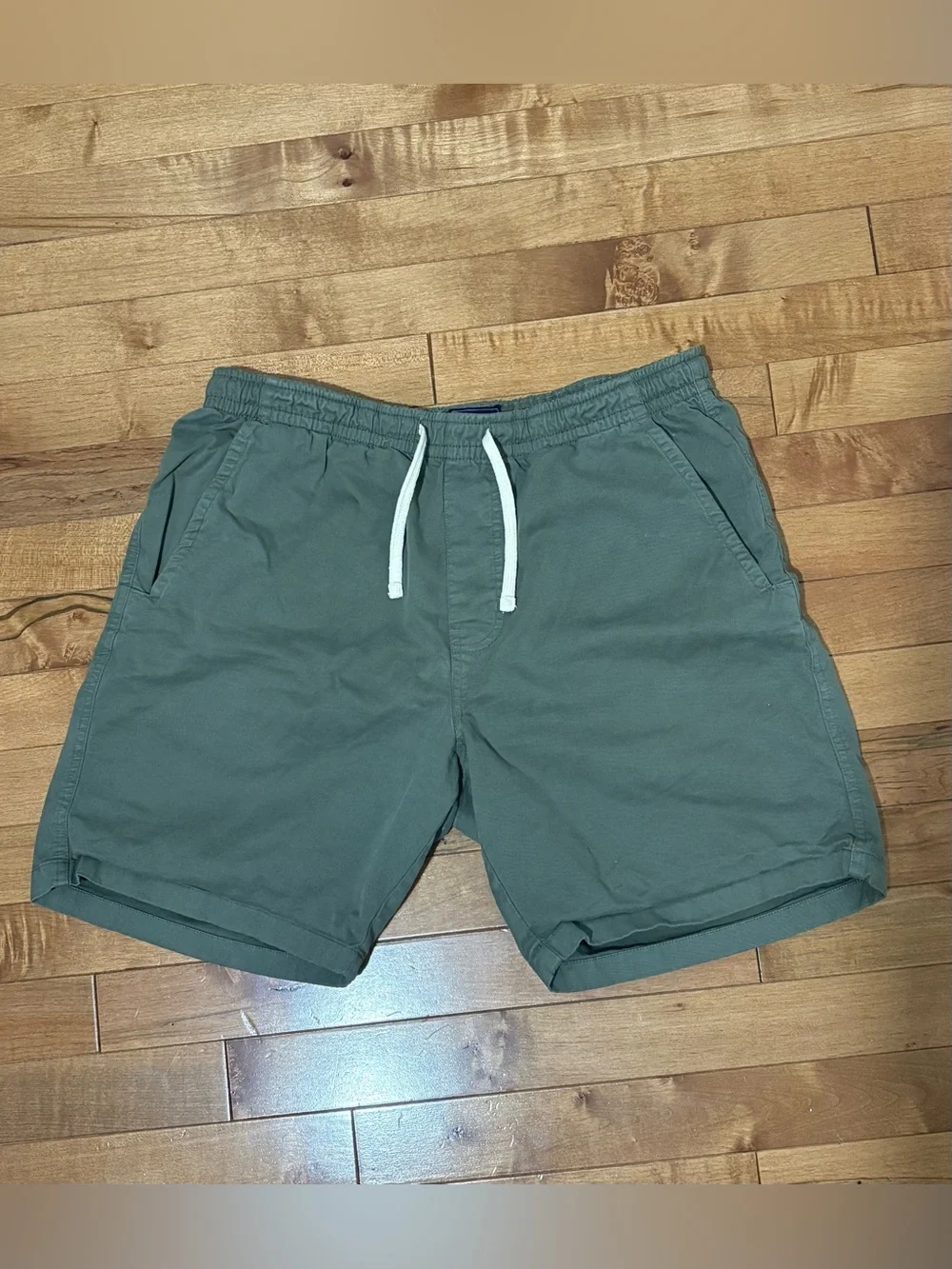 Men’s Olive Hybrid Drawstring Shorts